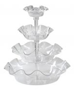 Clear 4-Tiered Bowl Set