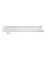Large Clear Jumbo Tray with Side Drain (67.375" x 30")