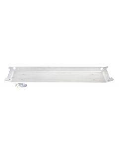 Large Clear Tray with Side Drain (67.375" x 23.75")